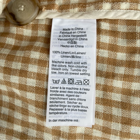 Madewell Linen Dorset Blazer in Gingham Check - Picture 9 of 11